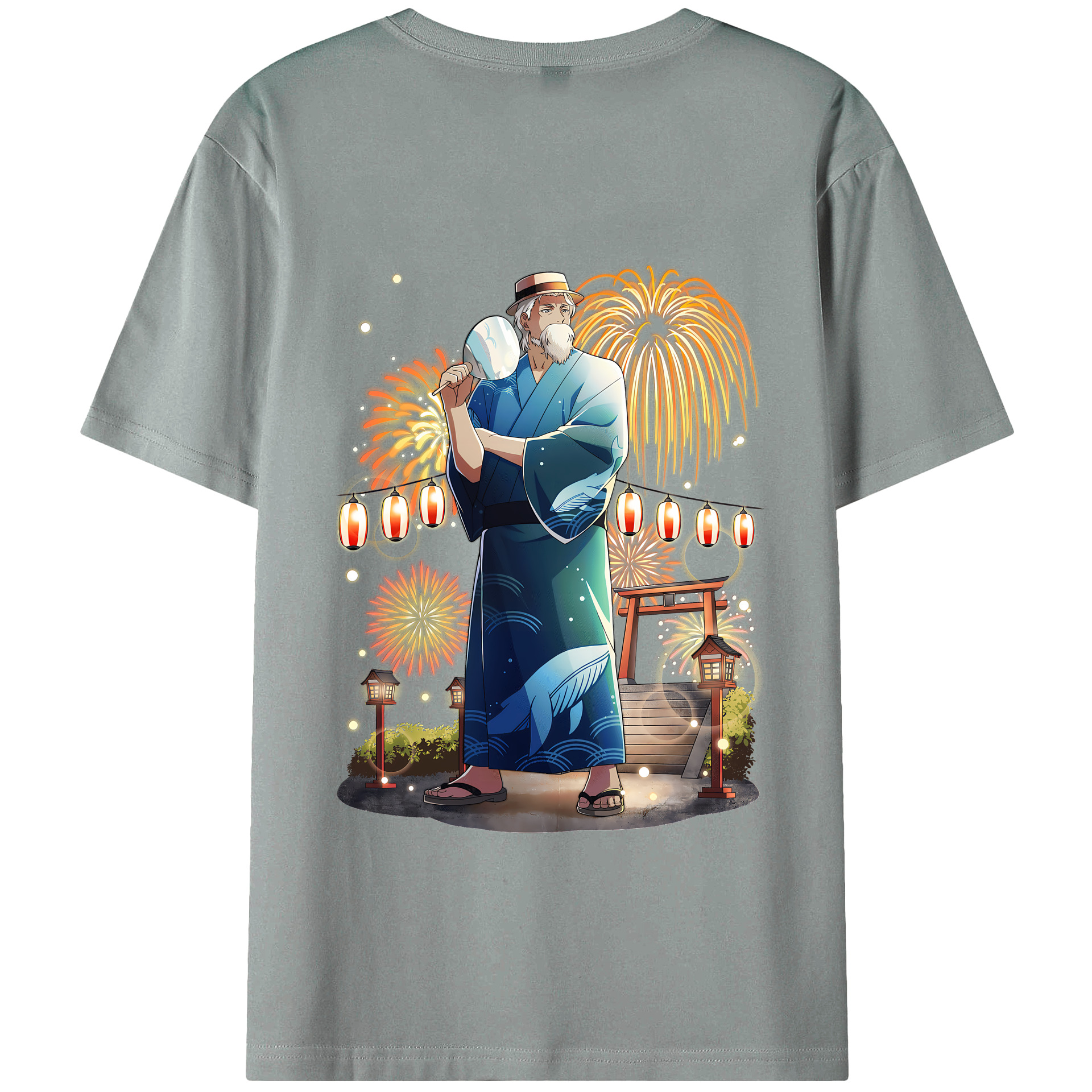 （画像用） 文豪ストレイドッグス Bungo Stray Dogs 綿100％ メンズ半袖Tシャツ（バックプリント） 通気性